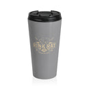 Rink Rat Stainless Steel Travel Mug - Durable Sporty Design for Hockey Lovers