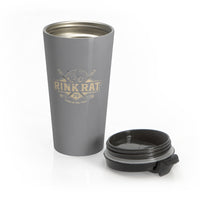 Rink Rat Stainless Steel Travel Mug - Durable Sporty Design for Hockey Lovers
