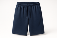 longer navy mesh shorts